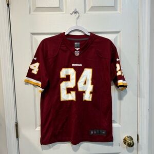 Redskins Josh Norman #24 Youth Large 14-16 On Field Burgundy Jersey